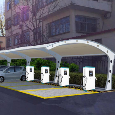 160KW Fast DC Pengisi Daya EV Station Outdoor IP54 Untuk Komersial