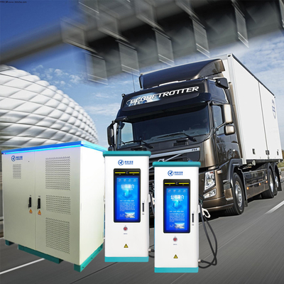 Heavy Duty Truck Pengisi Daya EV Split Dengan Chademo CCS GB/T Plug Ip54 Tahan Air