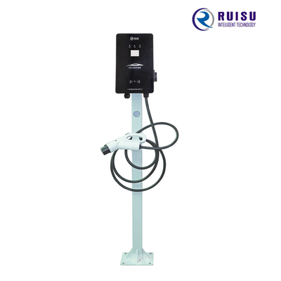 Outdoor IP54 AC Pengisi Daya EV 7KW 32A Fase Tunggal Tipe 2 Untuk Mobil Listrik