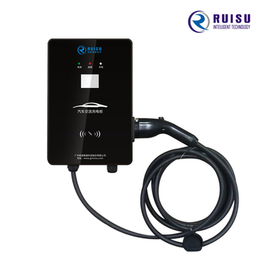 Pendakian gunung AC Pengisi Daya EV 32A Type 2 Portable Evse Dengan Layar LCD