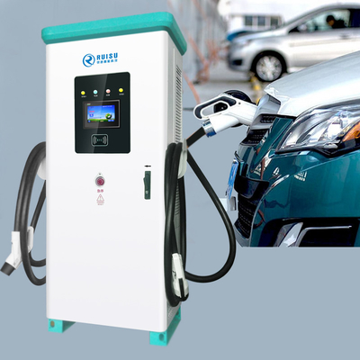 Ocpp1.6j Stasiun Pengisian EV DC Komersial 240kw Luar Ruangan IP54 Tahan Air