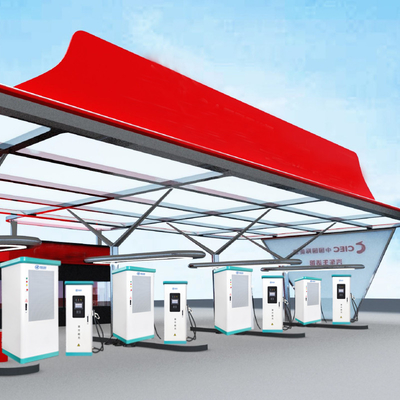 Stasiun Pengisi Daya EV 600KW, Pengisi Daya Mobil Listrik Berpendingin Cairan Ip54 Tahan Air