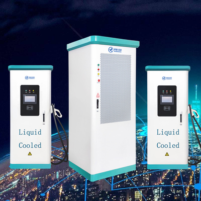 Stasiun Pengisi Daya EV yang Dipasang di Lantai 720KW 1 Pasang Pendingin Cairan Cerdas