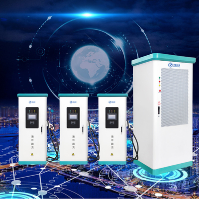 Stasiun Pengisian EV Super Cepat 480KW Platform Operasi OCPP1.6J Pengisi Daya Kendaraan Elektrik 4G