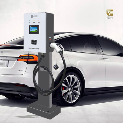 Pengisi Daya Dinding Rumah Smart EV, Stasiun Pengisian Luar Ruangan 40kw EV Dengan OCPP RFID