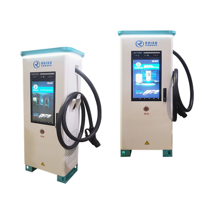 Titik Pengisian Publik 480kW Untuk Mobil Listrik Luar Ruangan Ip54 Tahan Air