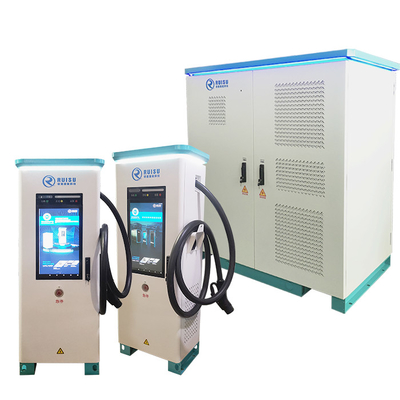Titik Pengisian Publik 480kW Untuk Mobil Listrik Luar Ruangan Ip54 Tahan Air